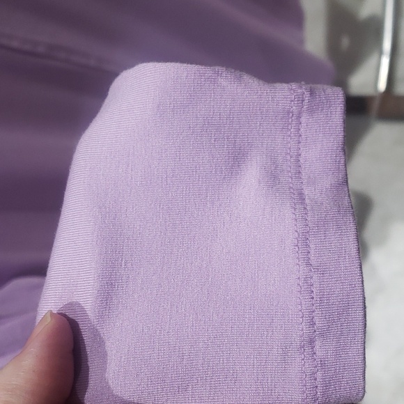 Nwot G by Guliana mock neck ecoluxe knit long sleeve tee 1X lilac - Picture 6 of 8